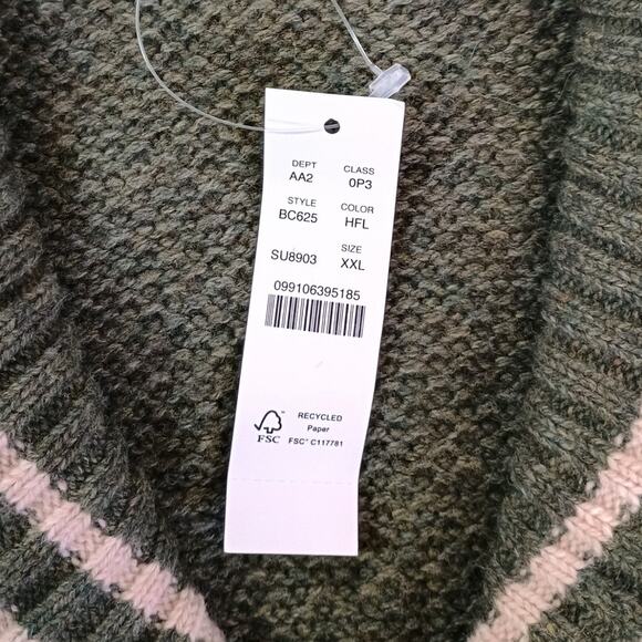 J.Crew Rugged Merino Shawl Collar Cardigan XXL Sage NWT - Picture 7 of 11